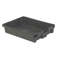 Contenants Stack-N-Nest Polylewton, 6,1" x 29,6" x 22,4", Gris PB Rental Co. Ltd.