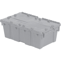Flipak&reg; Polyethylene Plastic (PE) Distribution Containers, 19.7" x 11.8" x 7.3", Grey PB Rental Co. Ltd.