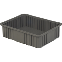 Divider Box, Polyethylene, 20.9" W x 15.9" D x 6" H, Grey PB Rental Co. Ltd.