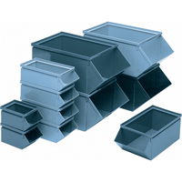 Bac en acier, Cap. 100 lb, 12" la x 20-1/2" p x 9-1/2" h, Bleu PB Rental Co. Ltd.