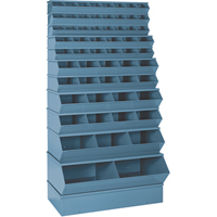 Sectional Bin Units, 100 lbs. Cap., 37" W x 8" D x 4-1/2" H, Blue PB Rental Co. Ltd.