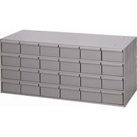 Casiers &agrave; tiroirs industriels, 24 tiroirs, 33-3/4" la x 11-5/8" p x 14-3/8" h, Gris PB Rental Co. Ltd.