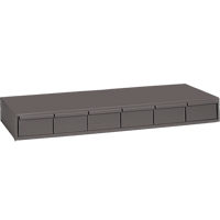 Industrial Drawer Cabinets, 6 Drawers, 33-3/4" W x 11-5/8" D x 4" H, Grey PB Rental Co. Ltd.