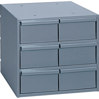 Industrial Drawer Cabinets, 6 Drawers, 11-3/4" W x 11-5/8" D x 10-7/8" H, Grey PB Rental Co. Ltd.