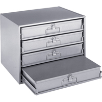 Casiers pour boîtes &agrave; compartiments, Acier, 4 compartiments, 20" la x 15-3/4" p, 15" h, Gris PB Rental Co. Ltd.