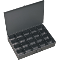 Boîtes &agrave; fond courb&eacute;, Acier, 20 compartiments, 13-3/8" la x 9-1/4" p, 2" h, Gris PB Rental Co. Ltd.