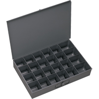 Compartment Scoop Boxes, Steel, 24 Slots, 13-3/8" W x 9-1/4" D x 2" H, Grey PB Rental Co. Ltd.