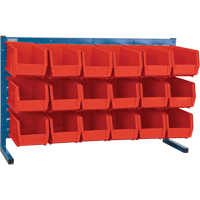 Rayonnage &agrave; persienne avec bacs, 18 bacs, 36" la x 8-1/4" p x 22" h PB Rental Co. Ltd.