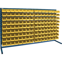Rayonnage &agrave; persienne avec bacs, 144 bacs, 72" la x 15" p x 40" h PB Rental Co. Ltd.