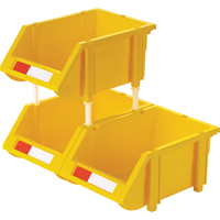 Bac empilable & &agrave; suspendre, 4-13/16" la, 3-3/16" h x 7-1/8" p, Jaune PB Rental Co. Ltd.