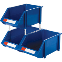 Bac empilable & &agrave; suspendre, 8-3/16" la, 6-3/16" h x 14" p, Bleu PB Rental Co. Ltd.