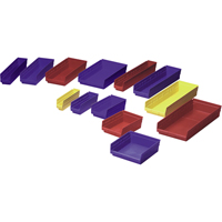 Bacs de rangement pour tablettes, 8-3/8" la x 4" H x 11-5/8" p, Bleu, Capacit&eacute; 30 lb PB Rental Co. Ltd.