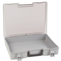 Compartment Case, Plastic, 15-1/2" W x 11-3/4" D x 2-1/2" H, Grey PB Rental Co. Ltd.