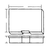 Compartment Case, Plastic, 15-1/2" W x 11-3/4" D x 2-1/2" H, Grey PB Rental Co. Ltd.