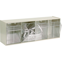 Tip-Out Bins Modular Storage System, 23-5/8" W x 6-5/8" D x 8-1/8" H, 4 Drawers PB Rental Co. Ltd.