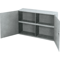 Utility Cabinet, Steel, 2 Shelves, 22-1/4" H x 33-3/4" W x 8-1/2" D, Grey PB Rental Co. Ltd.