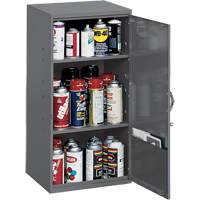 Armoires utilitaires, Acier, 2 Tablettes, 32-3/4" h x 19-7/8" la x 14-1/4" P, Gris PB Rental Co. Ltd.