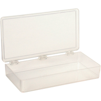 K-Resin Compartment Box, Plastic, 4" W x 8" D x 1-3/16" H, Transparent PB Rental Co. Ltd.
