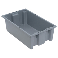 Contenants Stack & Nest, 6" x 18" x 11", Gris PB Rental Co. Ltd.