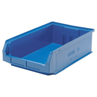 Contenants g&eacute;ants empilables, 12,375" la x 19,75" p x 5,875" h, Bleu PB Rental Co. Ltd.