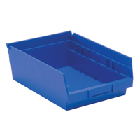 Bacs de rangement pour tablettes, 8-3/8" la x 4" H x 11-5/8" p, Bleu, Capacit&eacute; 30 lb PB Rental Co. Ltd.