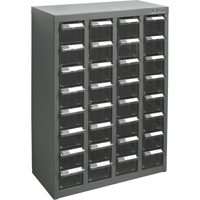 Casiers pour pi&egrave;ces KPC-500, Acier galvanis&eacute;, 32 tiroirs, 18-1/10" x 8-7/10" x 25-3/5", Gris PB Rental Co. Ltd.