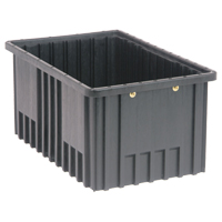 Bacs divisibles conducteurs, Polypropyl&egrave;ne, 10-7/8" la x 16-1/2" p x 8" h, Noir PB Rental Co. Ltd.