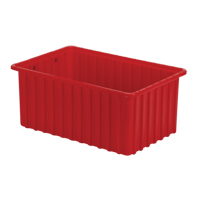 Contenants Divider Box, Poly&eacute;thyl&egrave;ne, 16,5" la x 10,9" p x 7" h, Rouge PB Rental Co. Ltd.