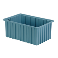 Contenants Divider Box, Poly&eacute;thyl&egrave;ne, 16,5" la x 10,9" p x 7" h, Bleu p&acirc;le PB Rental Co. Ltd.