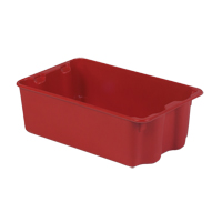 Contenants Stack-N-Nest Polylewton, 7,9" x 24" x 14,1", Rouge PB Rental Co. Ltd.