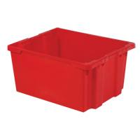 Contenants Stack-N-Nest Polylewton, 15,1" x 30,1" x 24", Rouge PB Rental Co. Ltd.