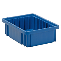 Contenants Divider Box, Plastique, 10,9" la x 8,3" p x 3,5" h, Bleu PB Rental Co. Ltd.