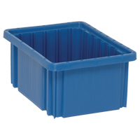 Divider Box&reg; Containers, Plastic, 10.9" W x 8.3" D x 5" H, Blue PB Rental Co. Ltd.