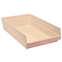 Bac pour &eacute;tag&egrave;re &eacute;conomique, 11-1/8" la, 4" h x 17-7/8" p, Ivoire PB Rental Co. Ltd.