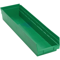 Shelf Bins, 6-5/8" W x 4" H x 23-5/8" D, Green, 50 lbs. Capacity PB Rental Co. Ltd.