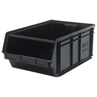 MAGNUM Bin, 11-7/8" H x 18-3/8" W x 29" D, 150 lbs. Capacity, Black PB Rental Co. Ltd.