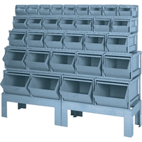 Pre-Engineered Bin Combinations, 1000 lbs. Cap., 68" W x 19-1/2" D x 55 1/4" H, Blue PB Rental Co. Ltd.