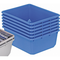 Contenants emboîtables QuanTub, 19" la x 24,5" p x 9,5" h, Bleu PB Rental Co. Ltd.