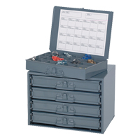 Armoires &agrave; portes coulissantes, Acier, 4 compartiments, 20" la x 15-3/4" p, 15" h, Gris PB Rental Co. Ltd.