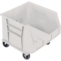 Mobile Bin, 14" H x 16-1/2" W x 18" D, 75 lbs. Capacity, Ivory PB Rental Co. Ltd.