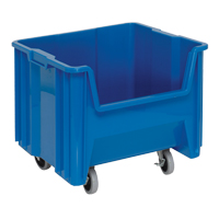 Mobile Giant Stack Container, 12-1/2" H x 16-1/2" W x 17-1/2" D, 250 lbs. Capacity, Blue PB Rental Co. Ltd.