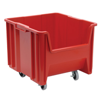 Mobile Giant Stack Container, 12-1/2" H x 16-1/2" W x 17-1/2" D, 250 lbs. Capacity, Red PB Rental Co. Ltd.