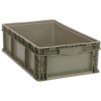 Stacking Container, 15" W x 15" D x 9.5" H, Grey PB Rental Co. Ltd.
