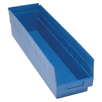 Bacs en plastique pour &eacute;tag&egrave;res Store More, 6-5/8" la x 6" H x 23-5/8" p, Bleu, Capacit&eacute; 90 lb PB Rental Co. Ltd.