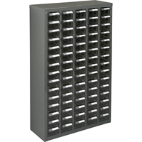 KPC-600 Parts Cabinet, Galvanized Steel, 75 Drawers, 23-1/10" x 8-7/10" x 36-9/10", Grey PB Rental Co. Ltd.