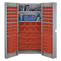 Deep Door Combination Cabinets, 38" W x 24" D x 72" H, Grey PB Rental Co. Ltd.