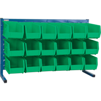 Rayonnage &agrave; persienne avec bacs, 18 bacs, 36" la x 8-1/4" p x 22" h PB Rental Co. Ltd.