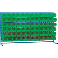Rayonnage &agrave; persienne avec bacs, 72 bacs, 72" la x 15" p x 40" h PB Rental Co. Ltd.
