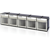 Bac basculant robuste, 23-1/2" la x 4" p x 5-7/8" h, 5 tiroirs PB Rental Co. Ltd.