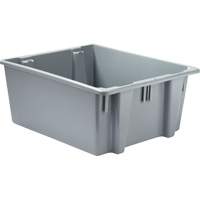 Stack & Nest Palletote Box, 10" x 19.5" x 23.5", Grey PB Rental Co. Ltd.